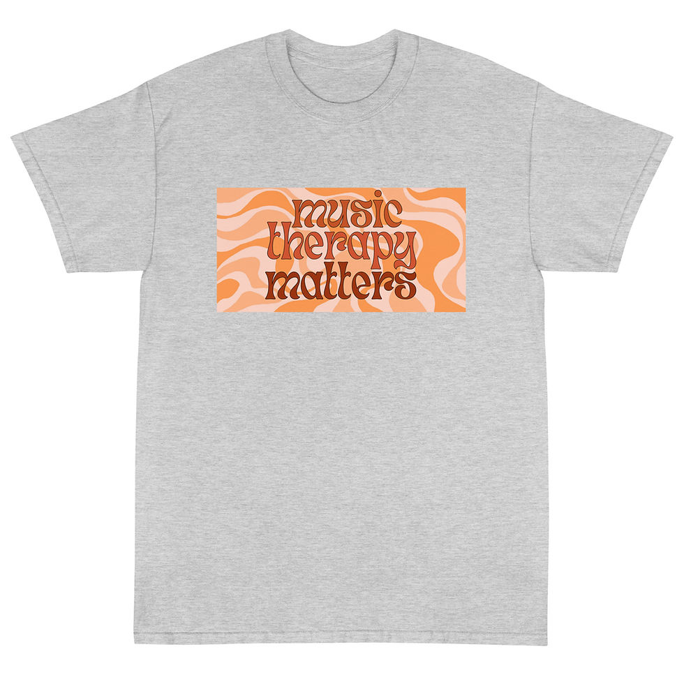 Thumbnail: Music Therapy Matters Orange Short Sleeve T-Shirt