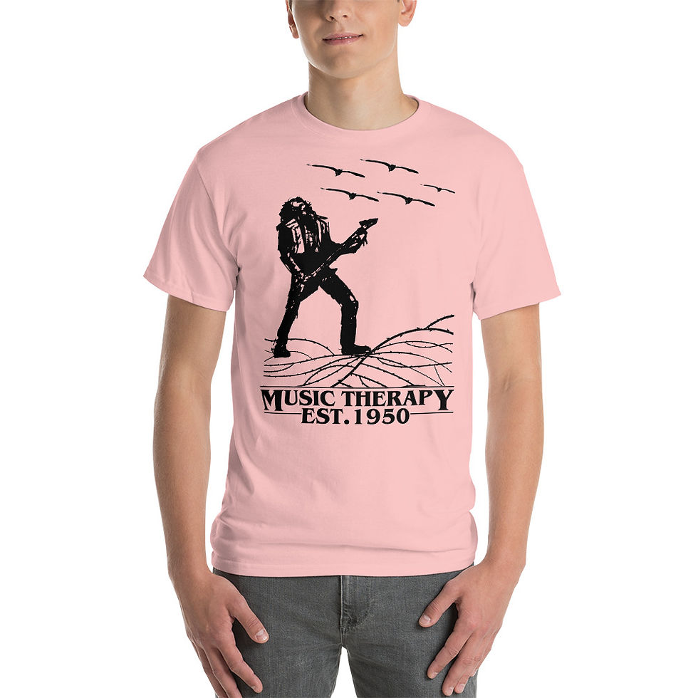 Thumbnail: Music Therapy Stranger Things 4 Short Sleeve T-Shirt