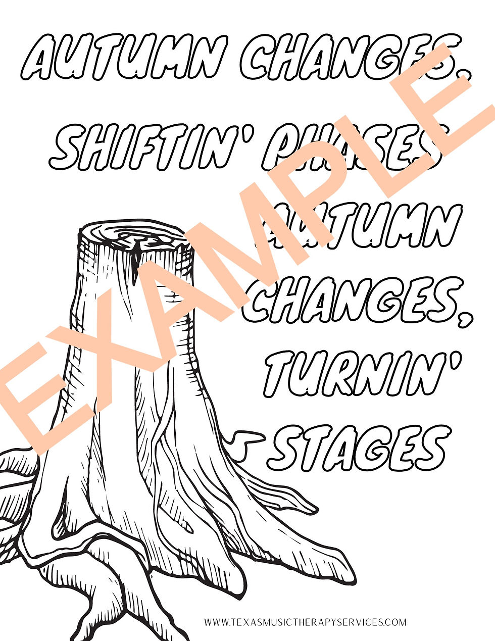 Thumbnail: Fall Lyric Coloring Sheets