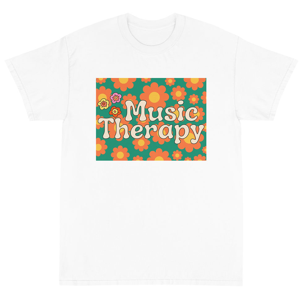 Thumbnail: Music Therapy Green& Orange Short Sleeve T-Shirt