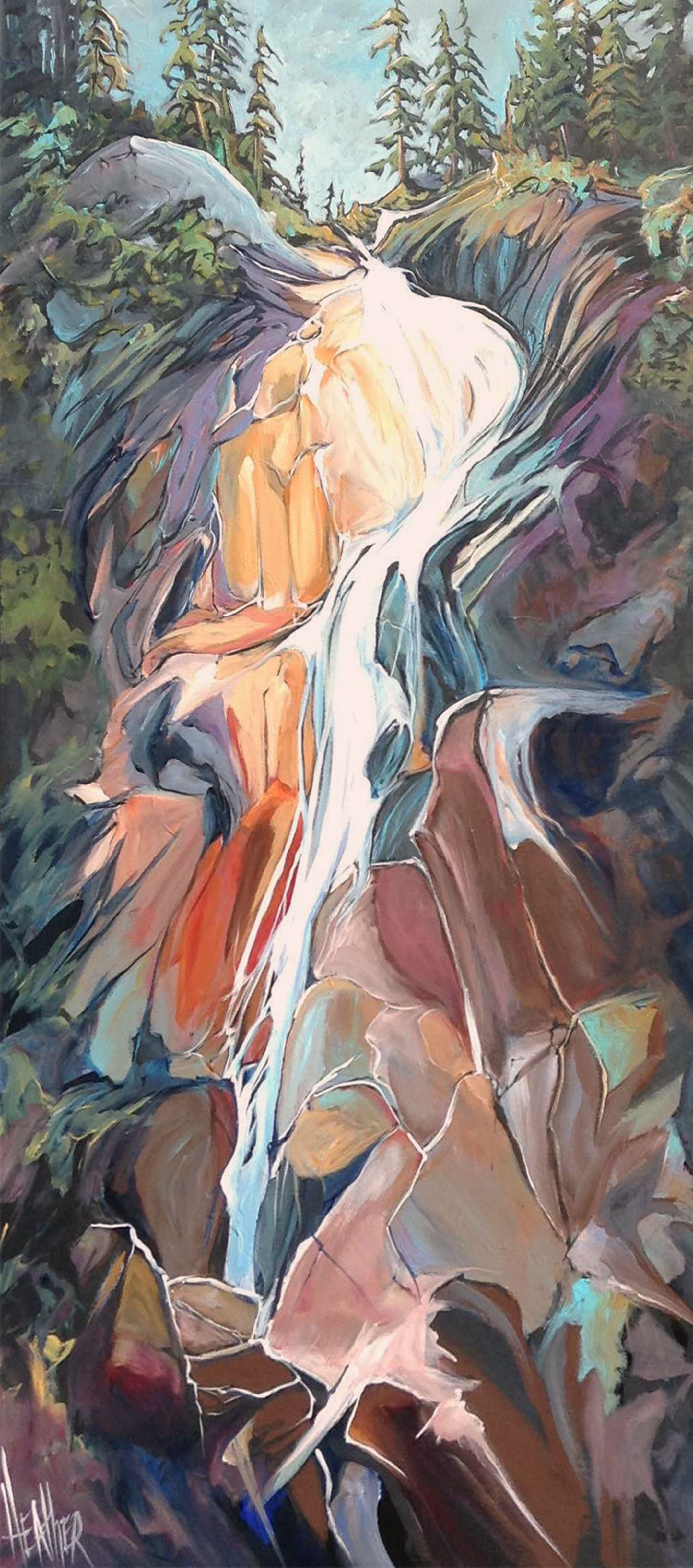 Falling for Whistler 24x48 SOLD