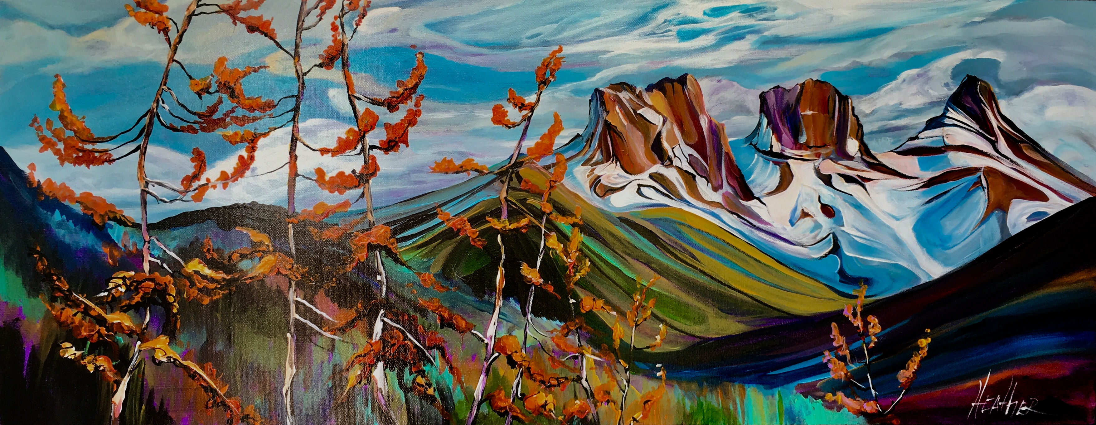 Canmore Colours 16 x 40 SOLD