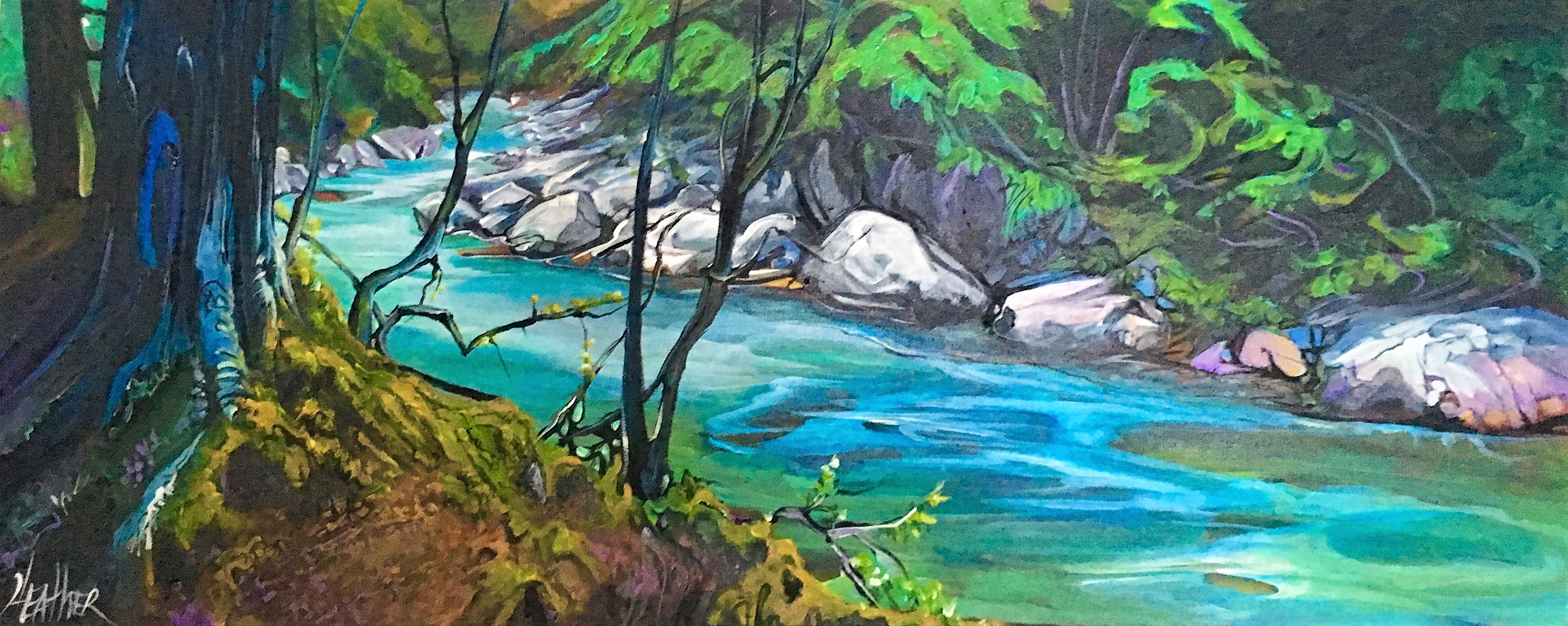 Serene Stream 16 x 40 SOLD