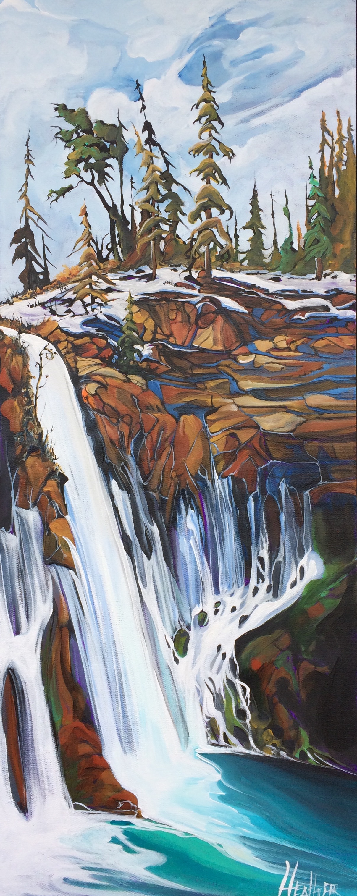 April Melt 16 x 40 SOLD