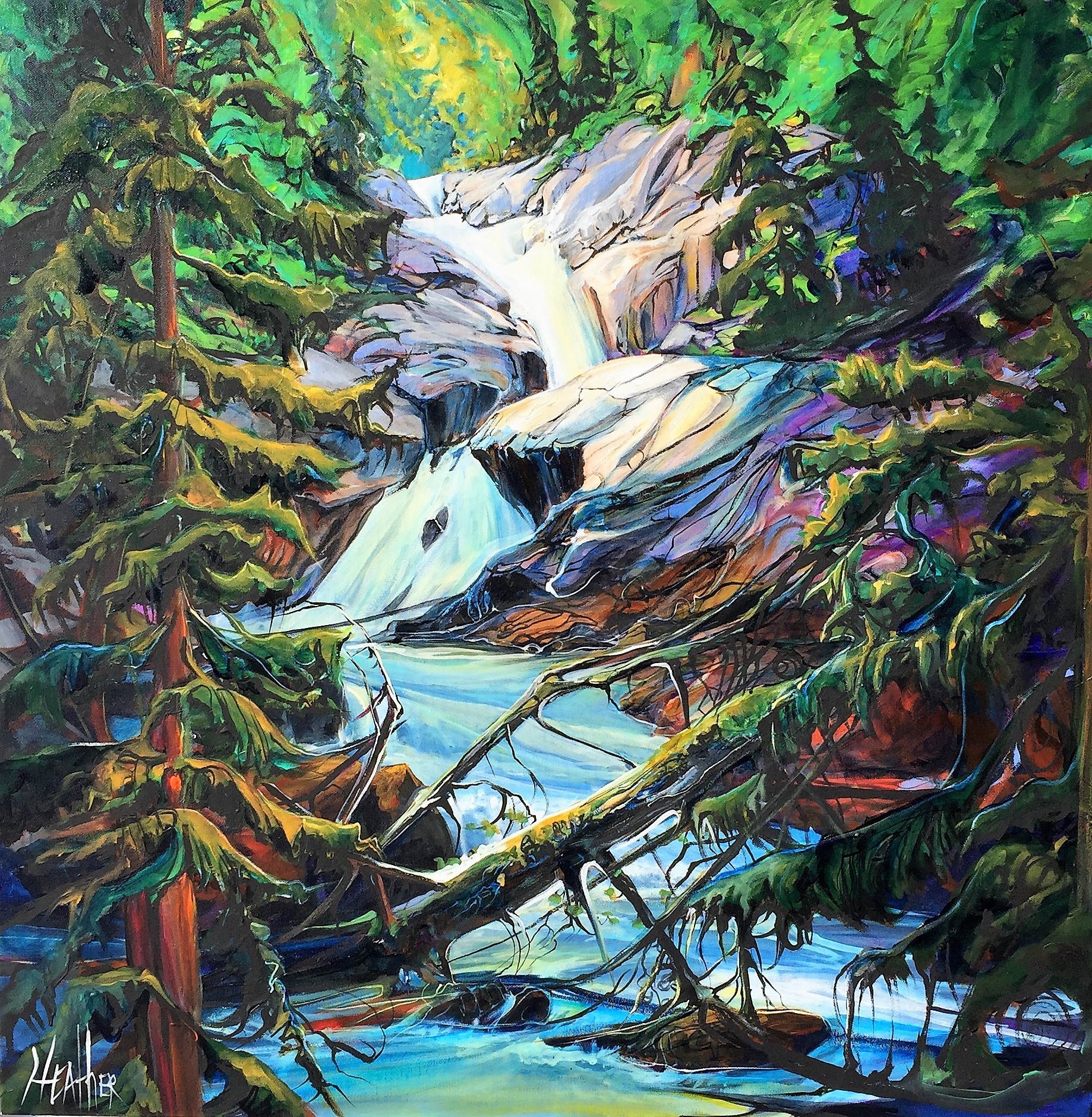 Spirit of the Stream 36 x 36 SOLD