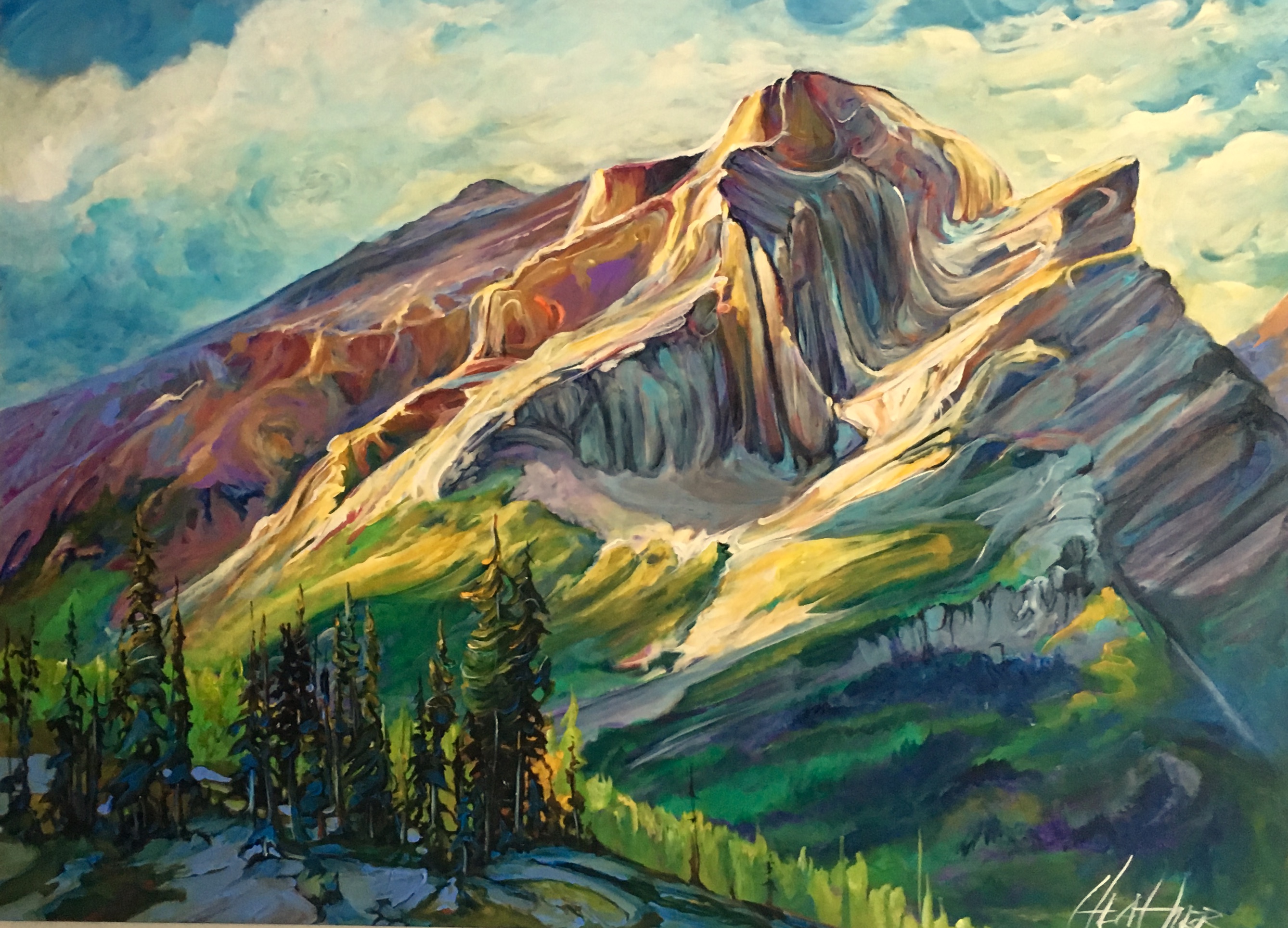 Enchanting Mt.Kidd 36 x 48 SOLD
