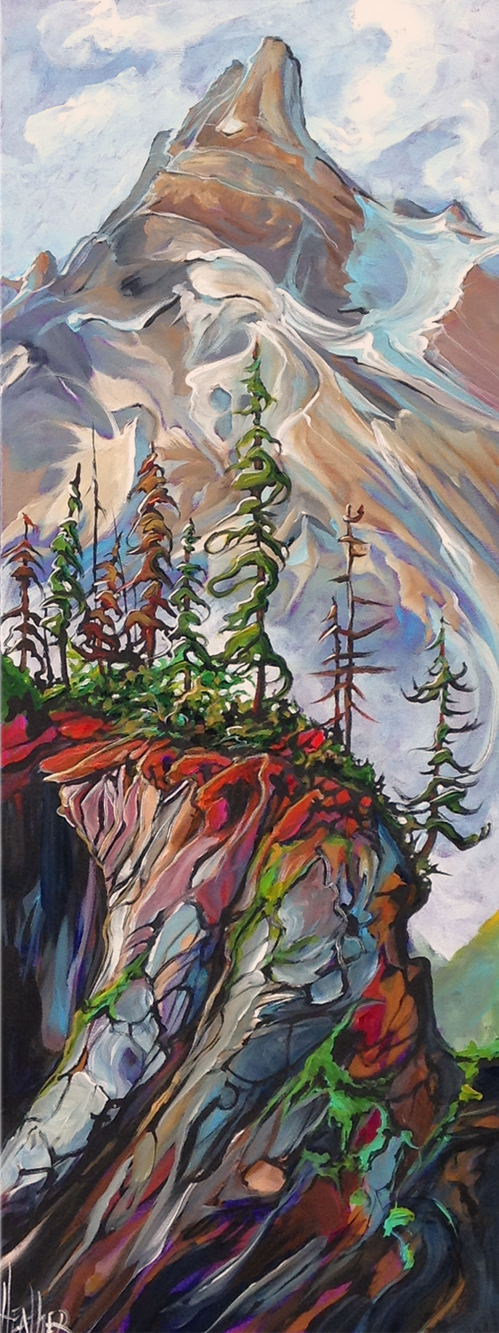 Kananaskis Cliffhangers 16x40 SOLD
