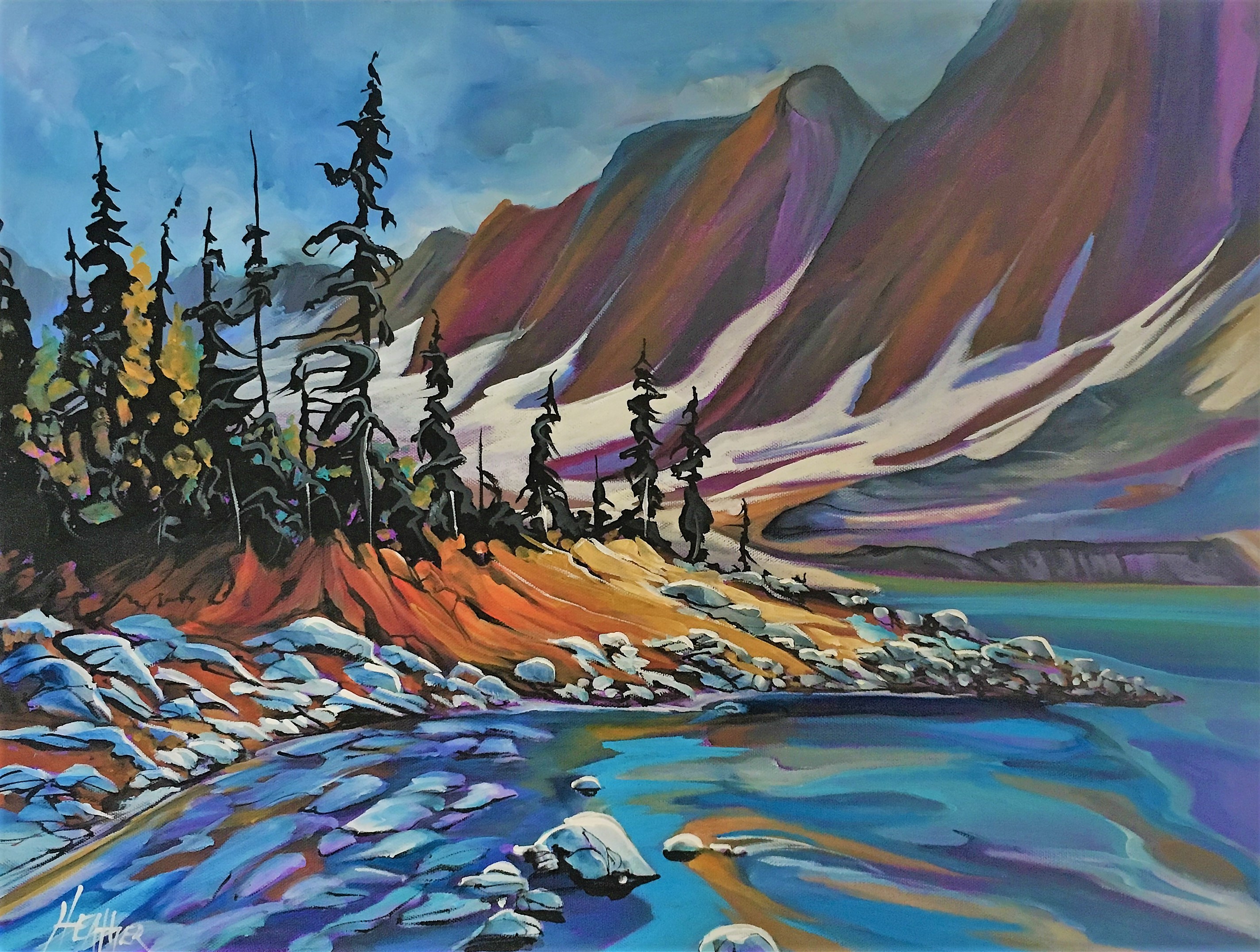 Going with Floe 18 x 24 SOLD