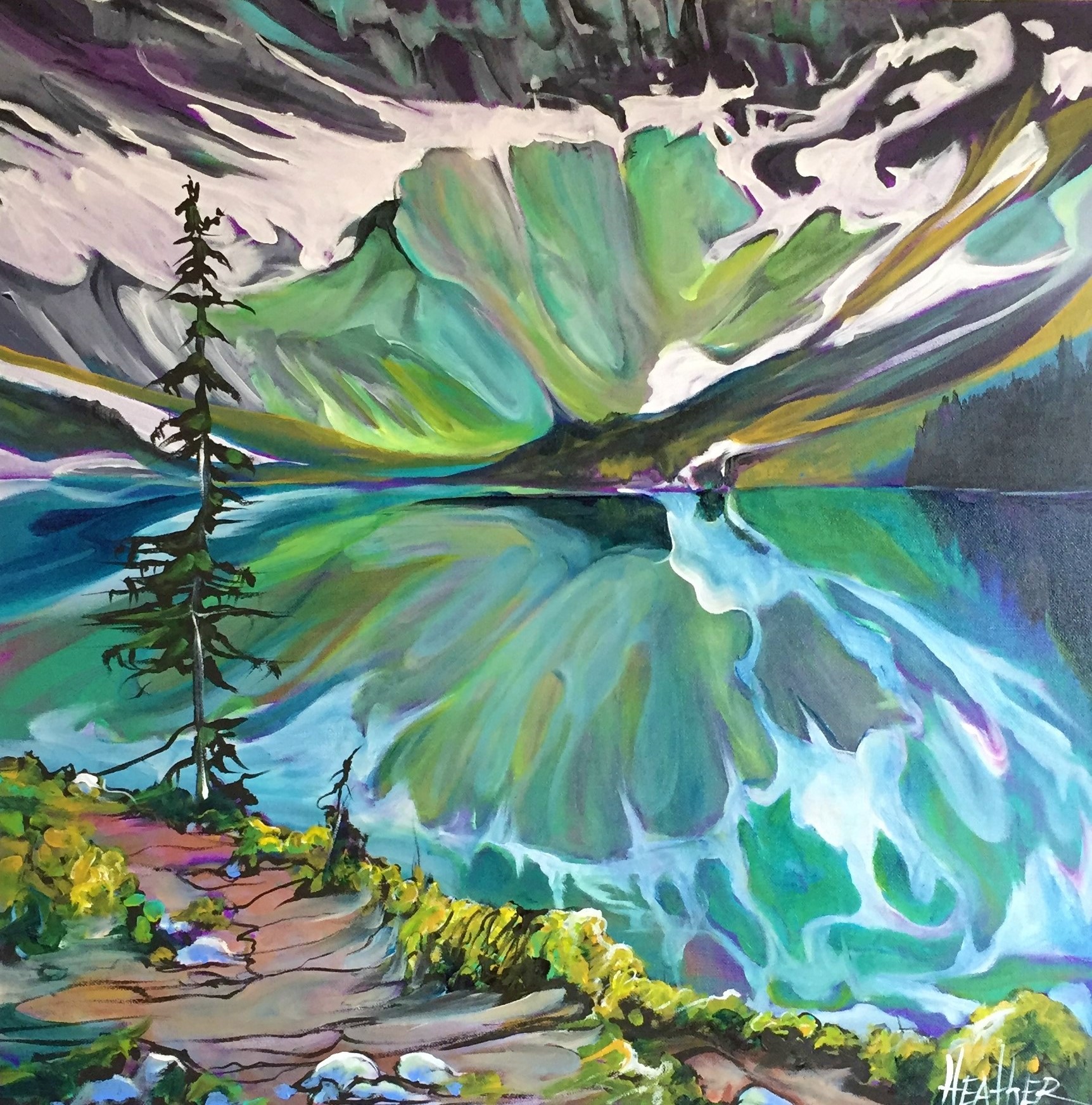 Rawson Lake Illuminate 24 x 24 SOLD