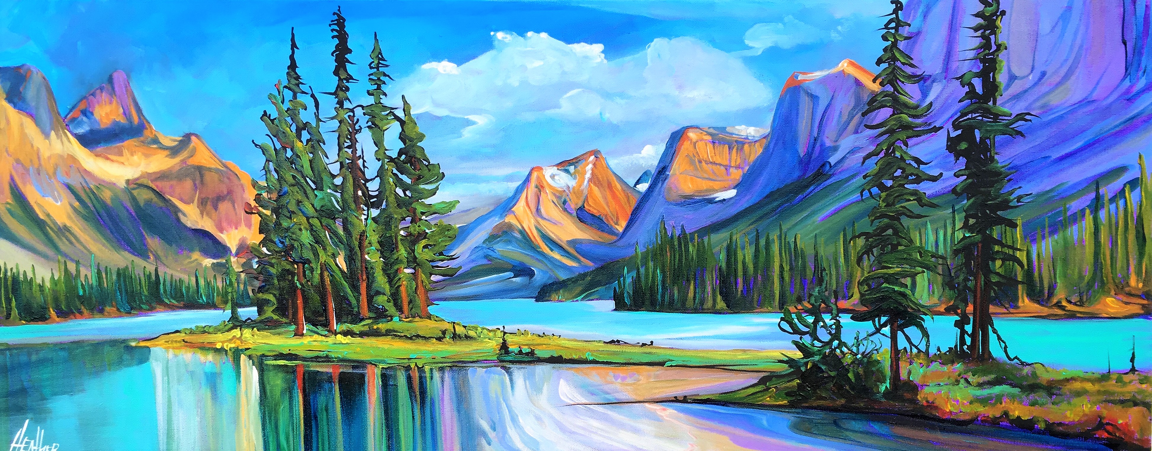 Embracing the Spirit 16 x 40 SOLD