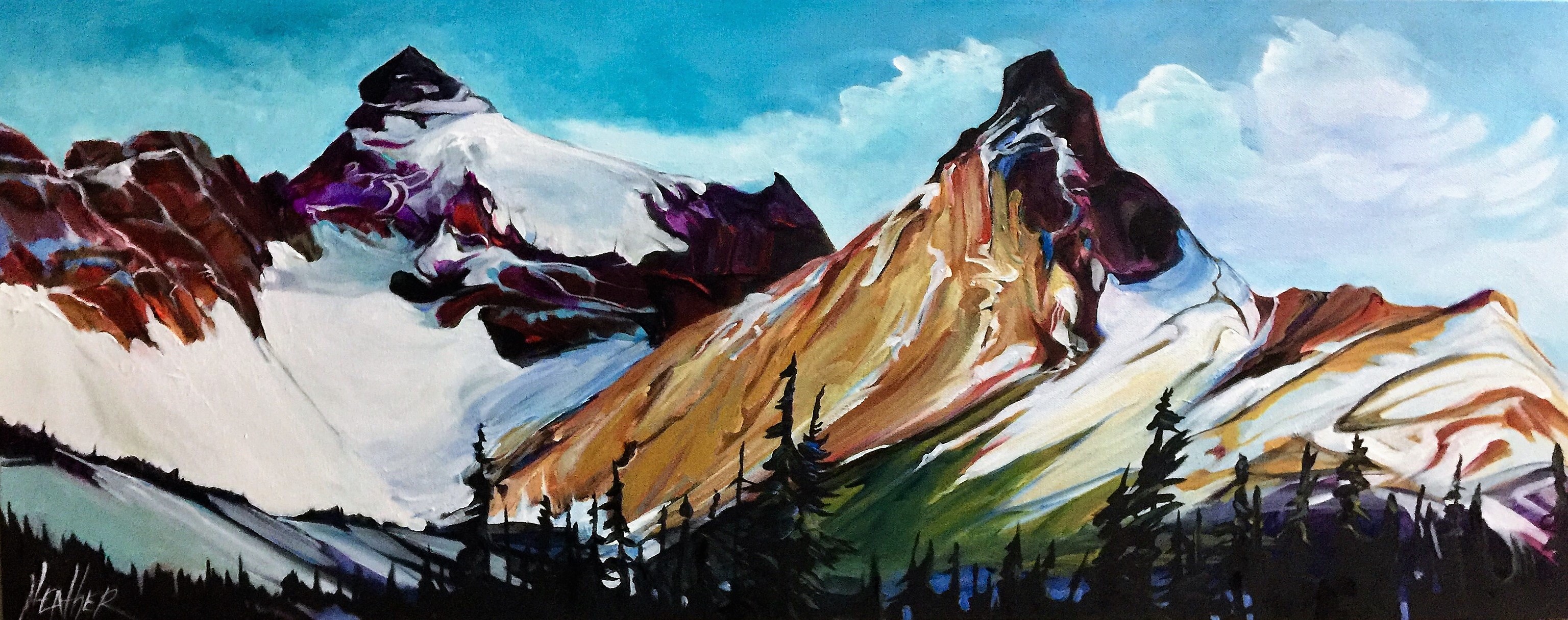 Athabasca Ice 16 x 40 SOLD