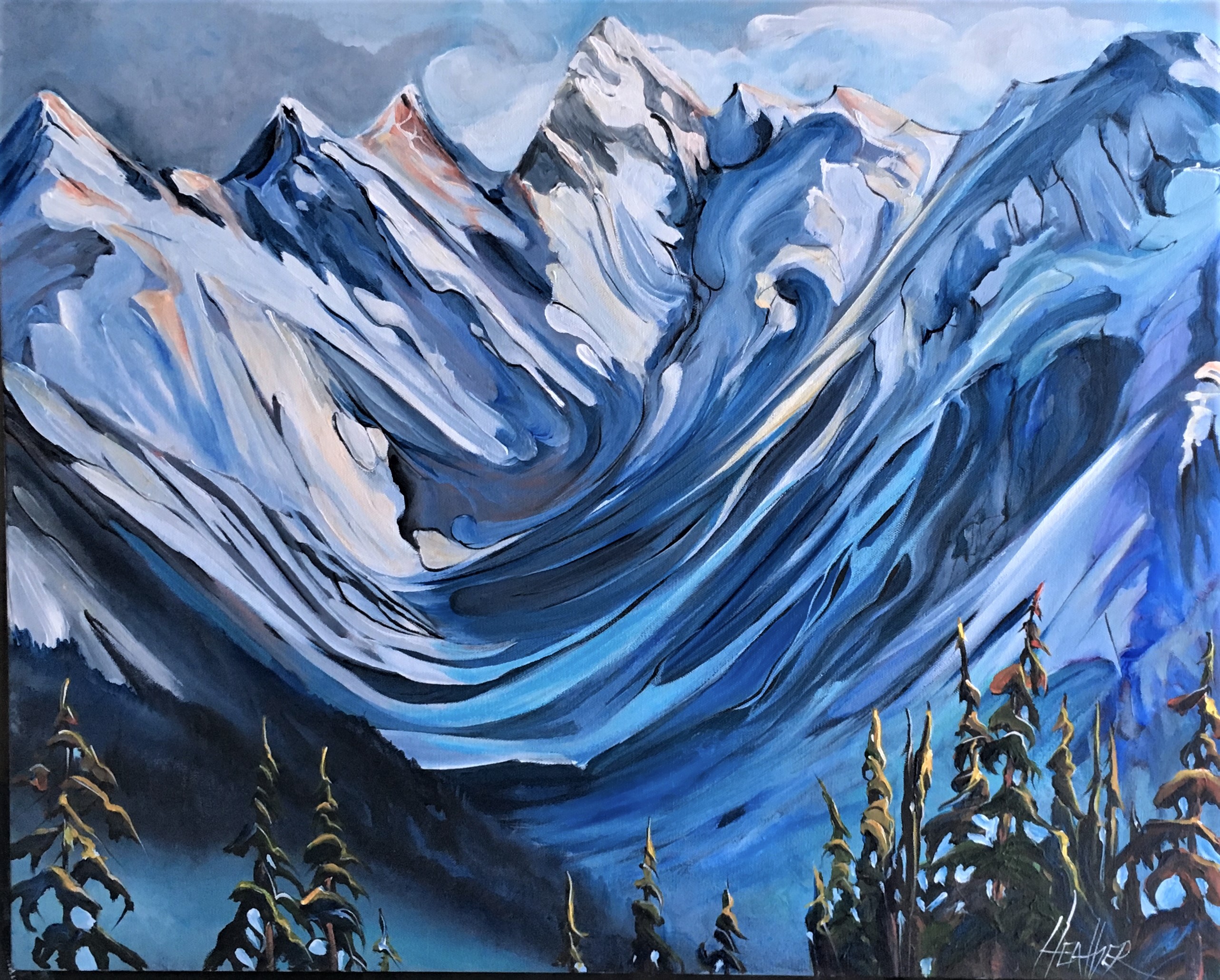 20 Below Rogers Pass 24 x 30 SOLD