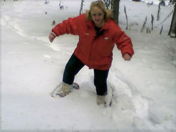 Heather Snowshoeing