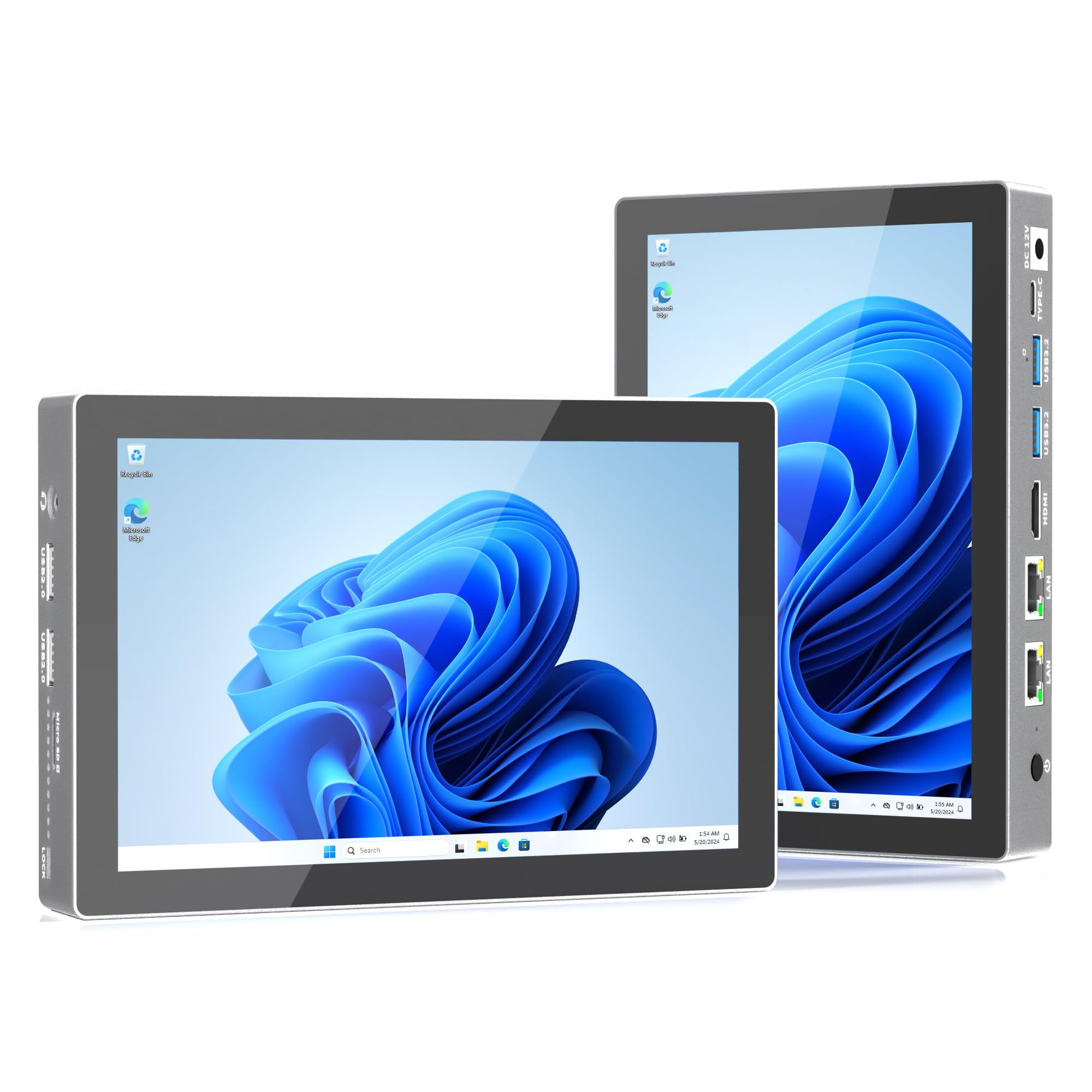 HIGOLEPC Mini PC 12th Gen N100 Win 11 Pro 16GB RAM 512GB ROM Mini PC with Screen