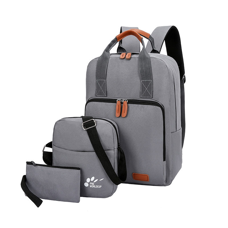 Three-Piece USB Computer Backpack Ruckbag