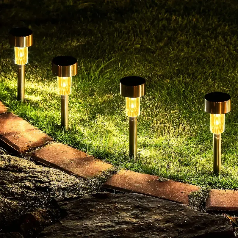 Stainless Steel Solar Lawn Lamp for Outdoor Spaces