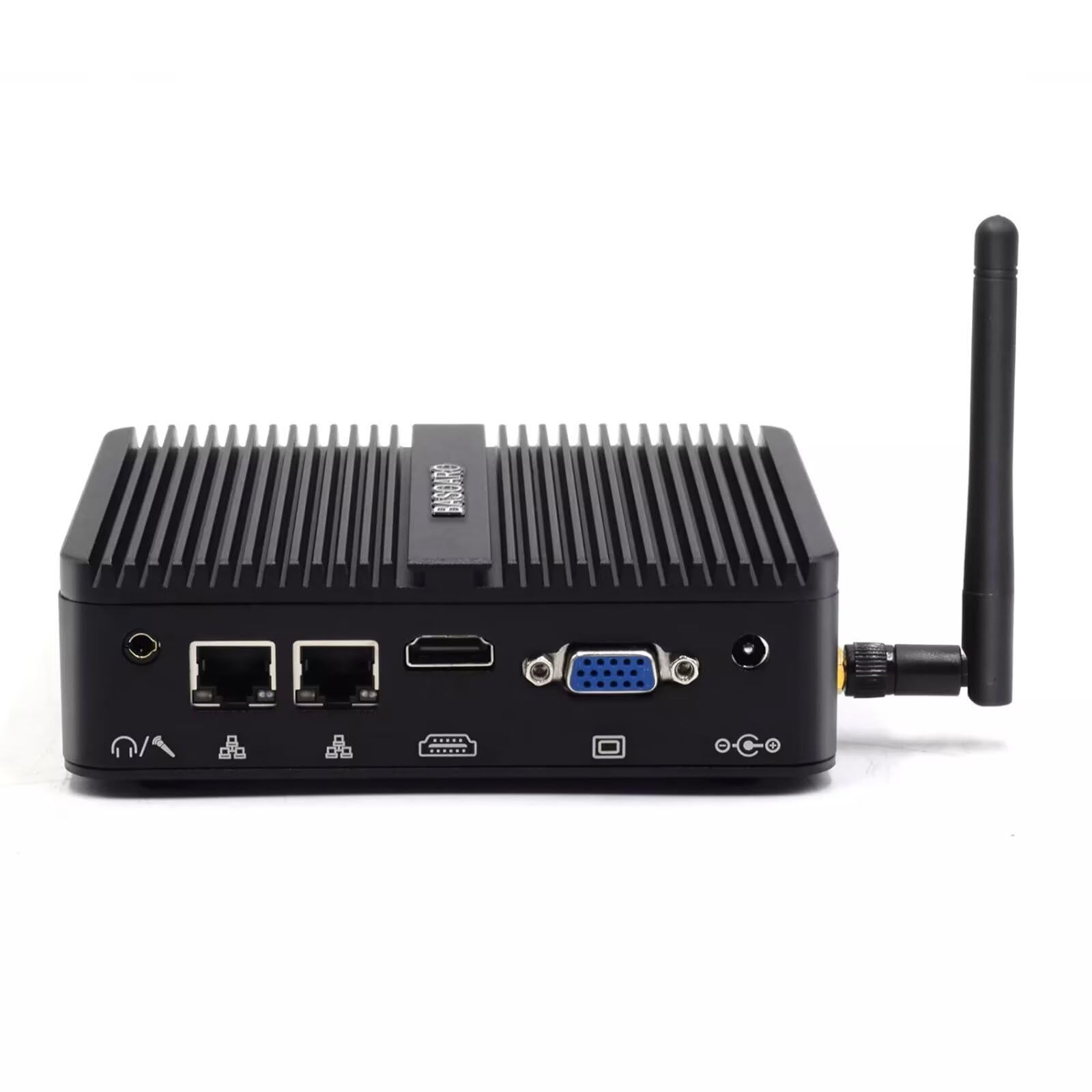 BASOARO Industrial PC Fanless Mini PC Celeron J4125 8GB RAM 128GB SSD Gigabit Et