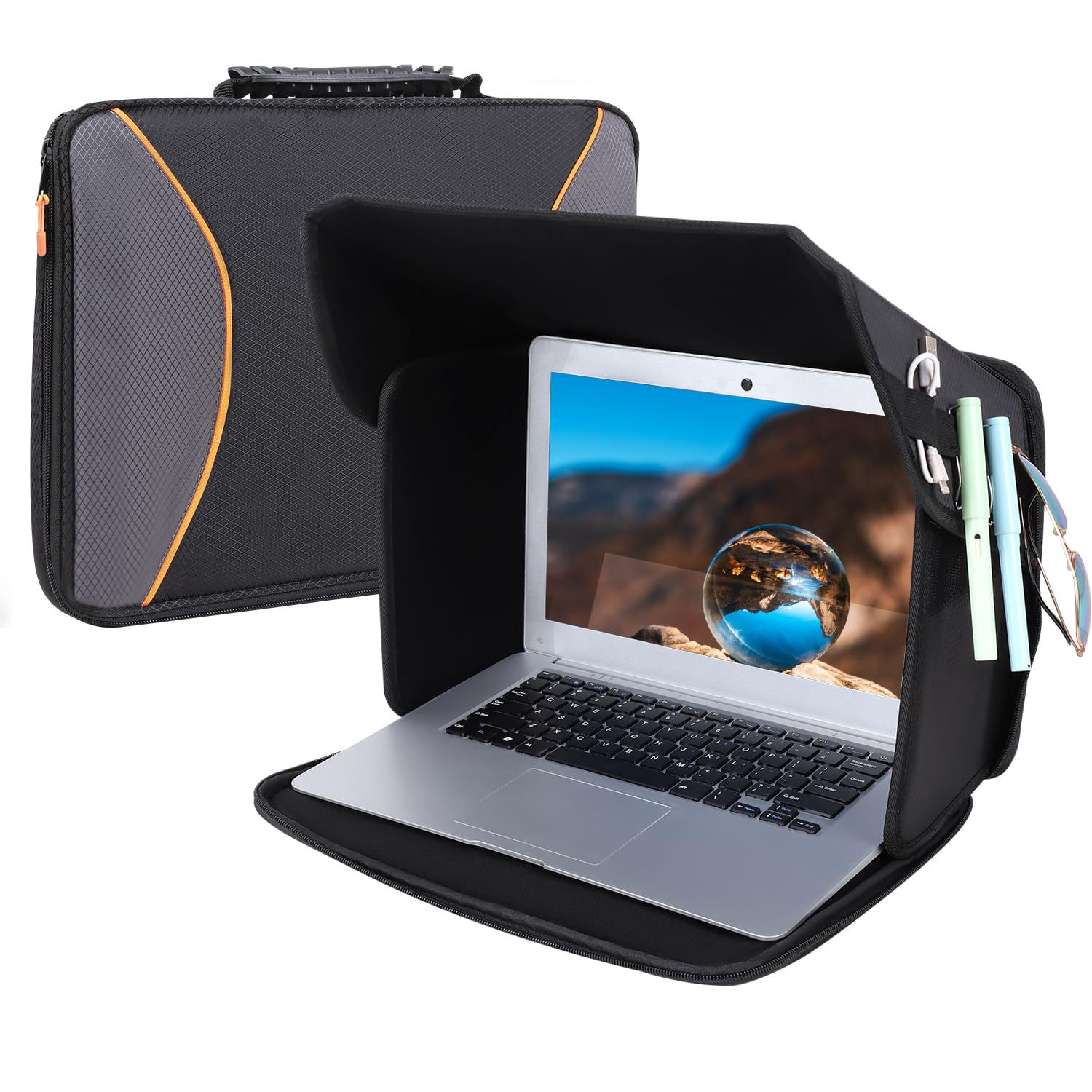 Laptop Sun Shade Laptop Sun Glare Shield Laptop Sunshade Bag for Working Outside