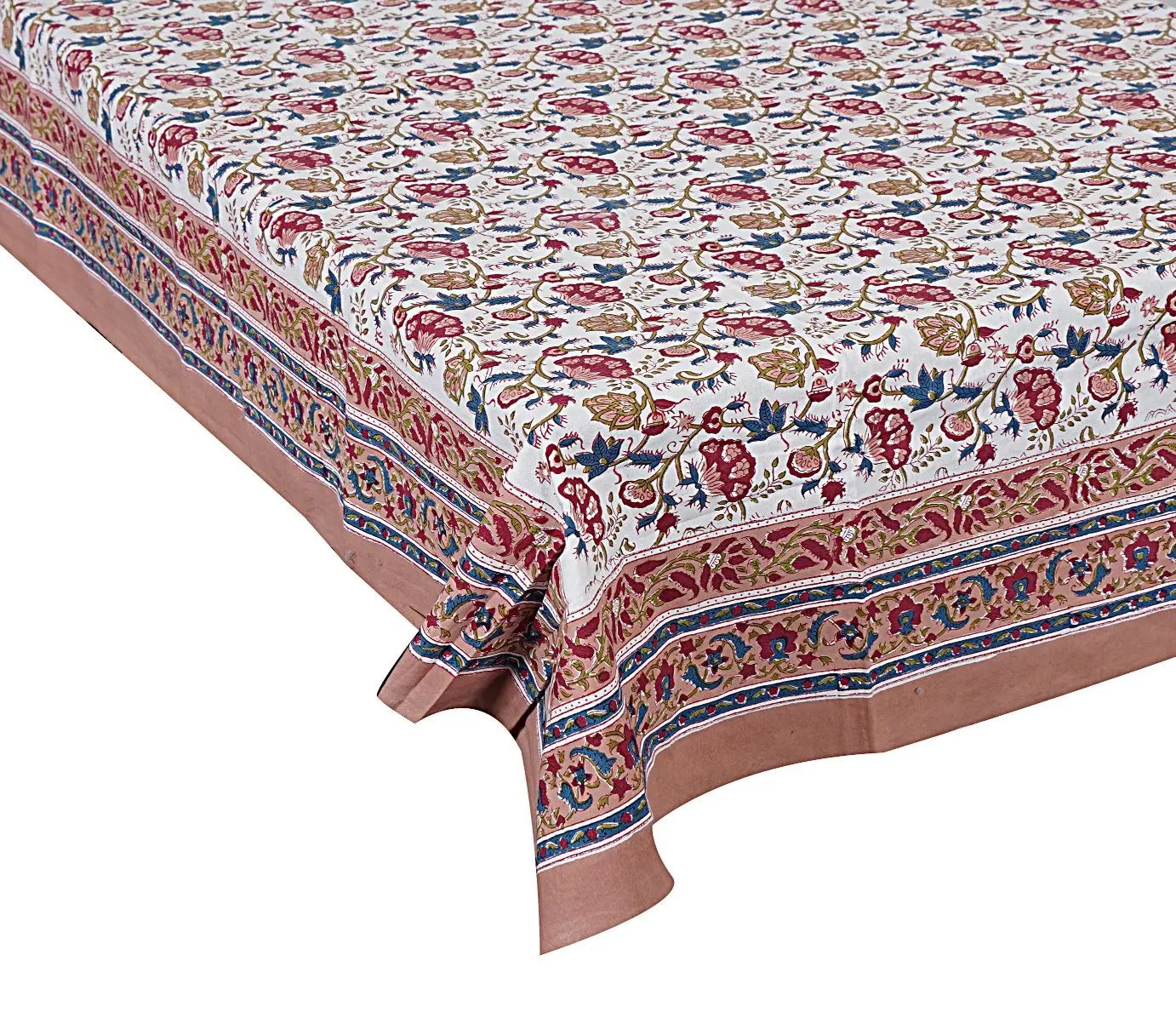 "" Hand Block Printed Table Cover