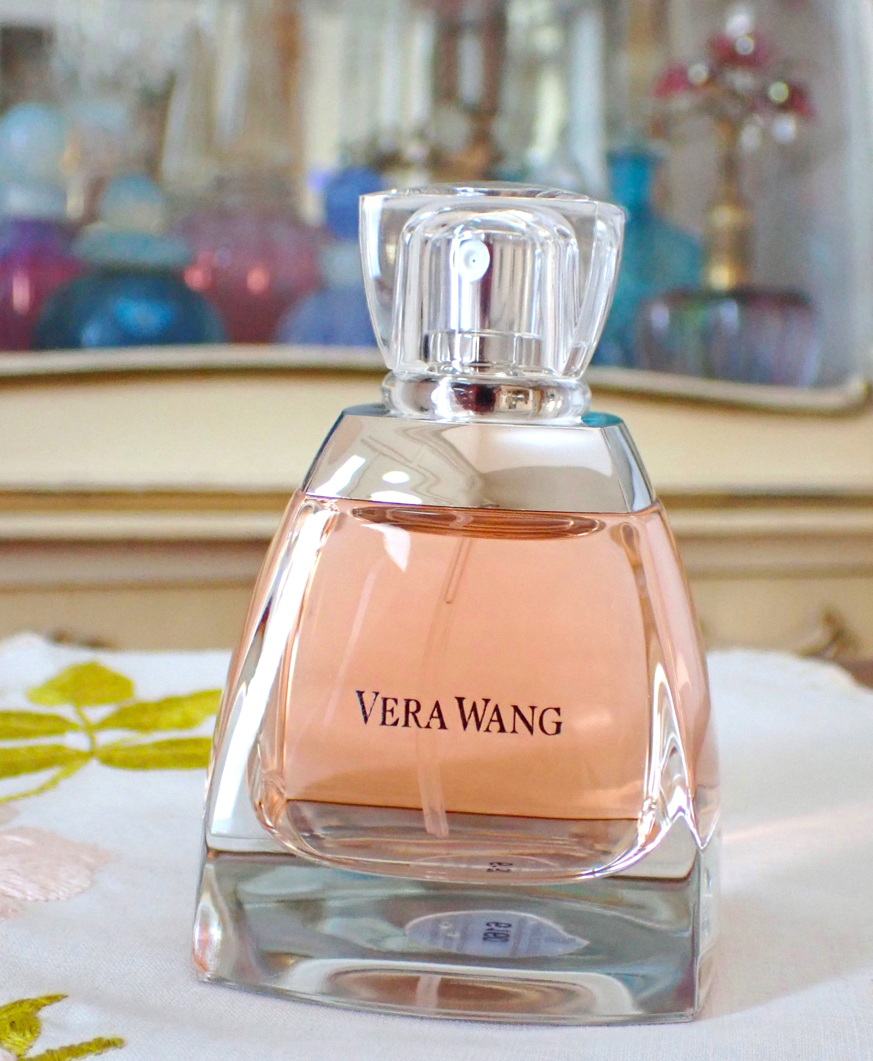 Vintage circa 2006 Vera Wang eau de parfum 1.7 oz, early Coty Prestige original signature floral fragrance in beautiful colle