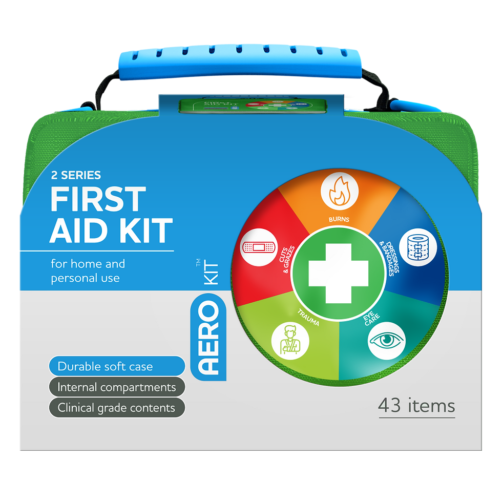 First aid kit green
