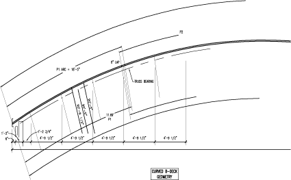 crimp curved B deck geometry