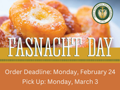 It's Time to Order the Fasnachts!