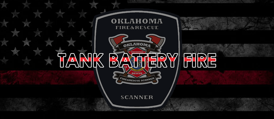 Twin Lakes & Crescent toned for a tank battery on fire.