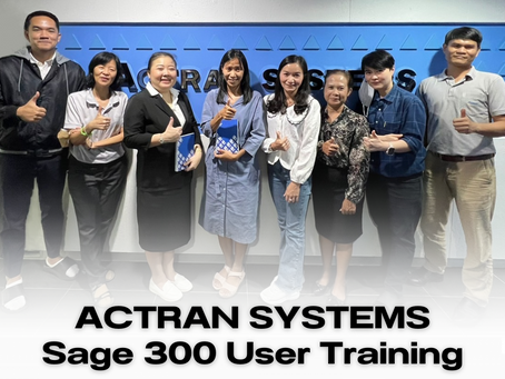ACTRAN SYSTEMS Sage 300 User Training