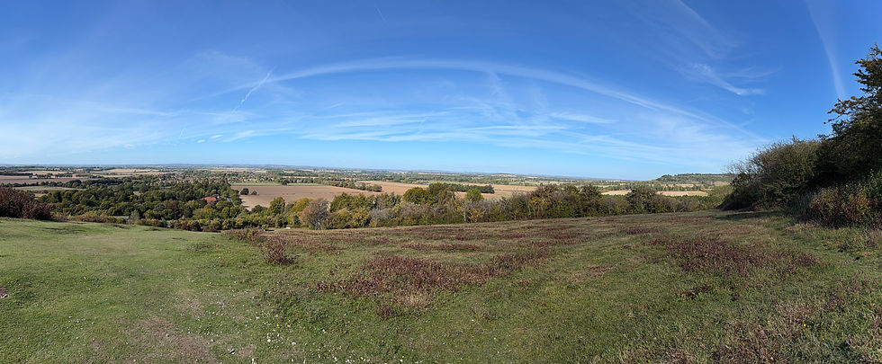 Far reaching views across Oxfordshire from Watlington Hill