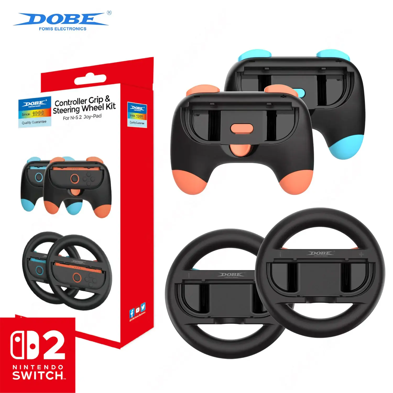 Kit d’accessoires 4-en-1 conçu pour Switch 2,