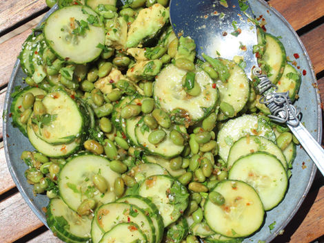 CUCUMBER EDEMAME SALAD