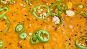 Masoor dal with nigella and mustard seeds by Shai Ayoub
