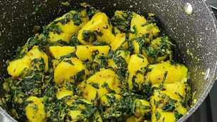 Saag Aloo by Tracey Ramseebaluck