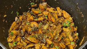 Spicy Mushrooms by Tracey Ramseebaluck