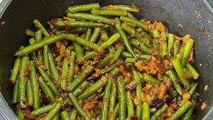 Spicy Green Beans by Tracey Ramseebaluck