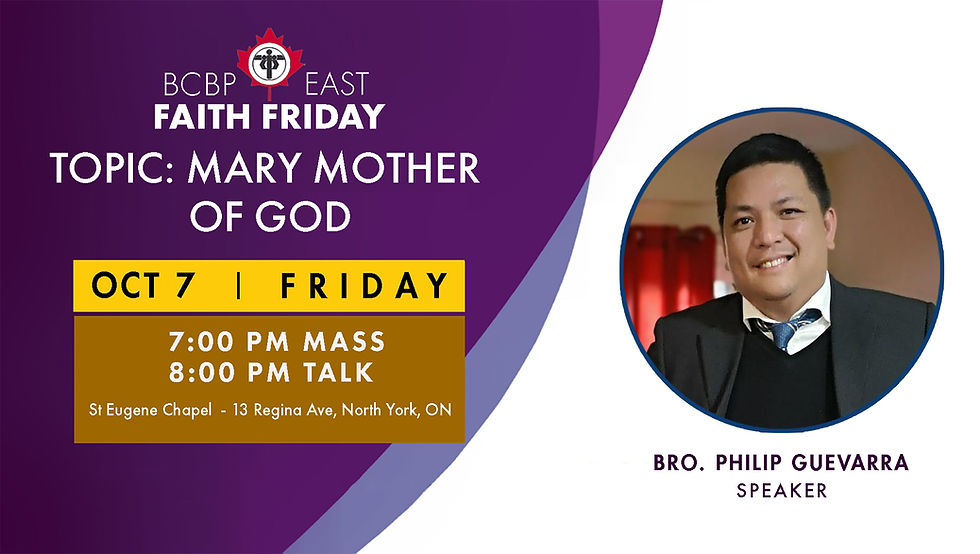 Faith Friday Teaching: Mary, Mother of God