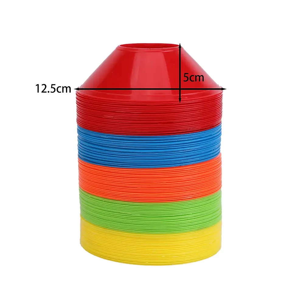 Thumbnail: 50Pcs/Set Soccer Cones Practice Equipment Supplies Portable Cross Training for