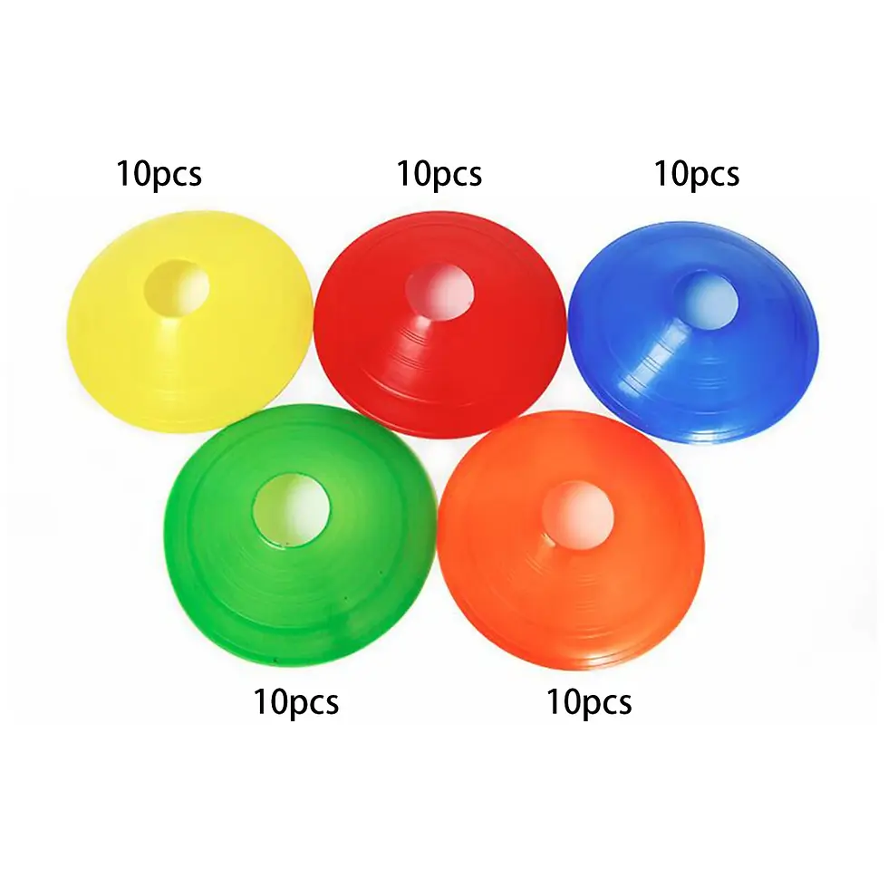 Thumbnail: 50Pcs/Set Soccer Cones Practice Equipment Supplies Portable Cross Training for