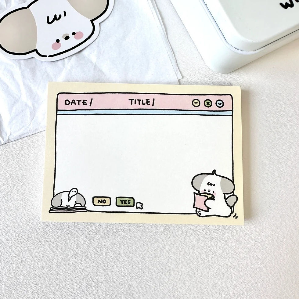 Thumbnail: Customized LOGO Information Can Be Torn Off Note Notebooks Message Memos Student