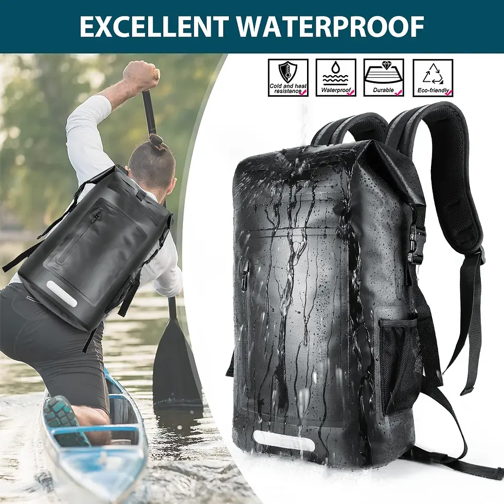 Thumbnail: NEWBOLER Large Capacity Swimming Waterproof Backpack, Beach, Drifting, Surfing,