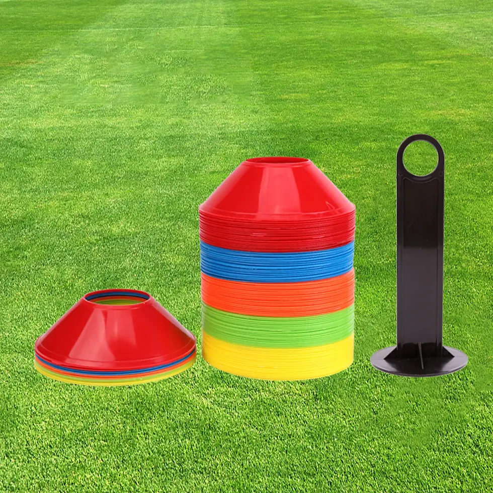 Thumbnail: 50Pcs/Set Soccer Cones Practice Equipment Supplies Portable Cross Training for
