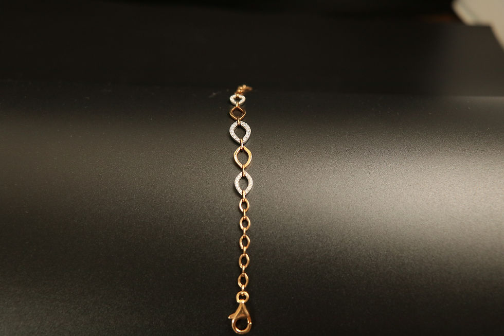 Thumbnail: Semi Enternal Loop Diamond Bracelet