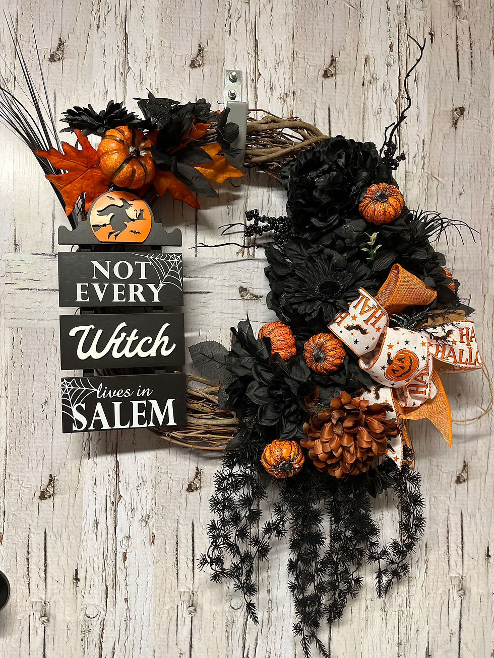 Thumbnail: Witch Theme Halloween Wreath
