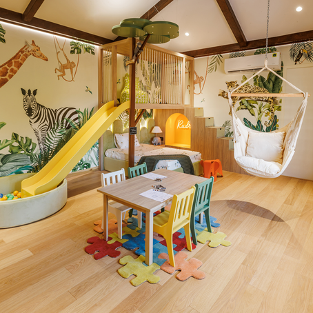 Savannah Themed Kid's Room by Peekaboo Interiors | Chennai