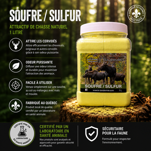 Pourquoi utiliser du soufre dans une saline à orignal ou à chevreuil ?
