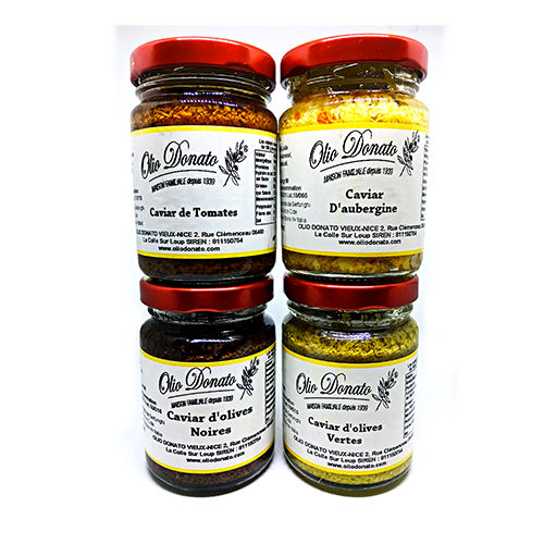 Miniature : Coffret "Dégustation Antipasti" (4 x caviars 90gr)