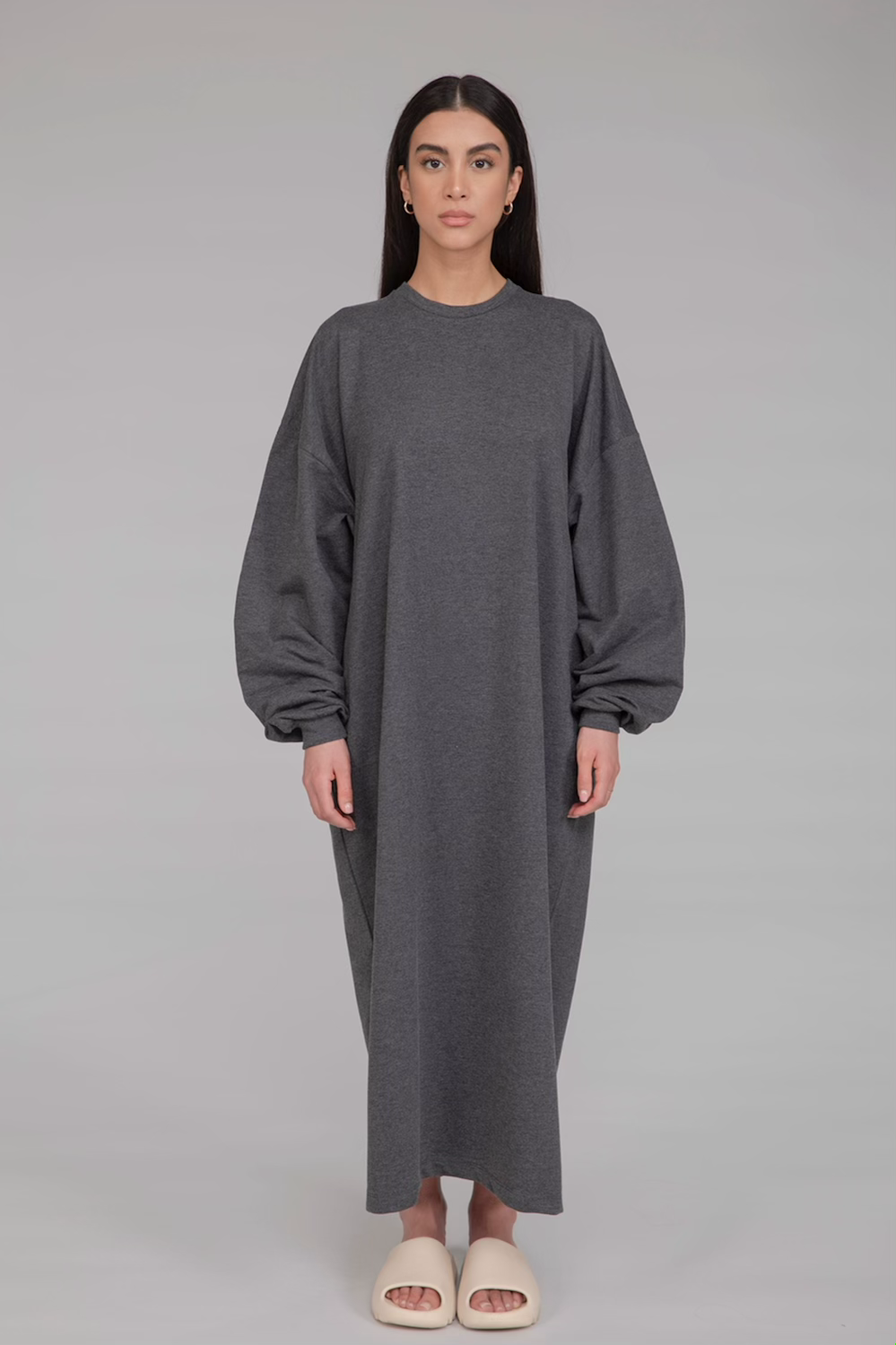 COMFEE. lightweight jumper dress - dark 