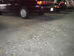 Parking garage covered in bird dropping