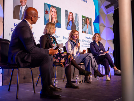 A panel at the Education & Eggs session at The Summit.